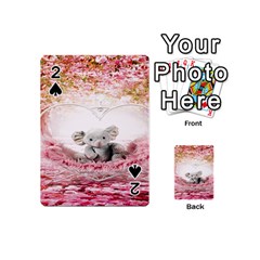 Elephant Heart Plush Vertical Toy Playing Cards 54 (mini)  by Nexatart