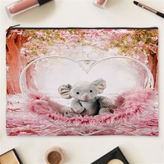 Elephant Heart Plush Vertical Toy Cosmetic Bag (xxxl)  by Nexatart