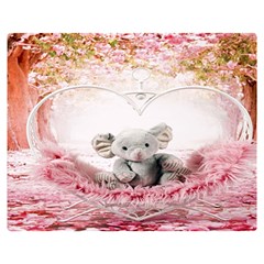 Elephant Heart Plush Vertical Toy Double Sided Flano Blanket (medium)  by Nexatart