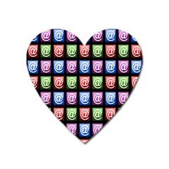 Email At Internet Computer Web Heart Magnet by Nexatart