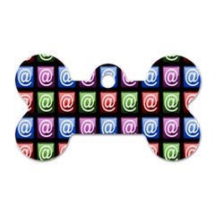 Email At Internet Computer Web Dog Tag Bone (two Sides) by Nexatart