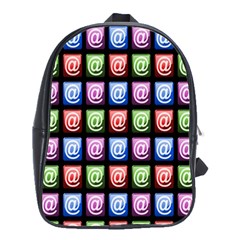 Email At Internet Computer Web School Bags(large)  by Nexatart