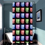 Email At Internet Computer Web Shower Curtain 36  x 72  (Stall)  Curtain(36 X72 ) - 33.26 x66.24  Curtain(36 X72 )