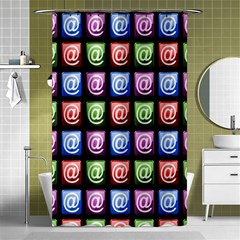 Email At Internet Computer Web Shower Curtain 48  X 72  (small)  by Nexatart