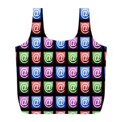 Email At Internet Computer Web Full Print Recycle Bags (l)  by Nexatart