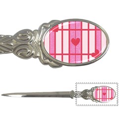 Fabric Magenta Texture Textile Love Hearth Letter Openers by Nexatart