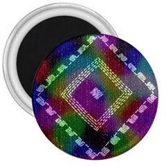 Embroidered Fabric Pattern 3  Magnets