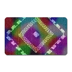 Embroidered Fabric Pattern Magnet (rectangular)