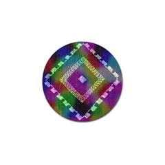 Embroidered Fabric Pattern Golf Ball Marker