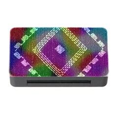 Embroidered Fabric Pattern Memory Card Reader With Cf by Nexatart