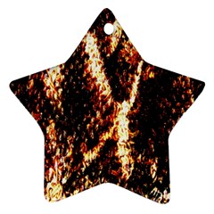 Fabric Yikes Texture Ornament (star) by Nexatart