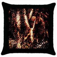 Fabric Yikes Texture Throw Pillow Case (Black)