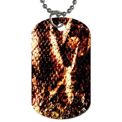 Fabric Yikes Texture Dog Tag (two Sides) by Nexatart