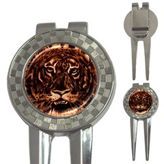 Eye Of The Tiger 3-in-1 Golf Divots by Nexatart