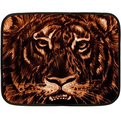 Eye Of The Tiger Fleece Blanket (mini)