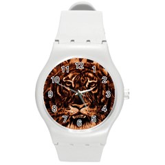 Eye Of The Tiger Round Plastic Sport Watch (m)