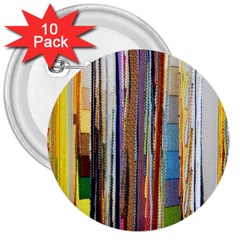 Fabric 3  Buttons (10 Pack) 