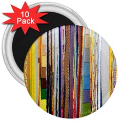 Fabric 3  Magnets (10 Pack) 