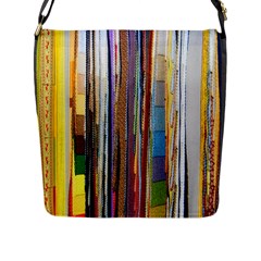 Fabric Flap Messenger Bag (l) 