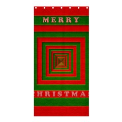 Fabric 3d Merry Christmas Shower Curtain 36  X 72  (stall)  by Nexatart