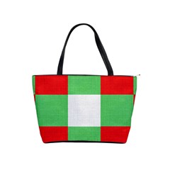 Fabric Christmas Colors Bright Shoulder Handbags by Nexatart