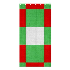 Fabric Christmas Colors Bright Shower Curtain 36  X 72  (stall)  by Nexatart