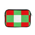 Fabric Christmas Colors Bright Apple MacBook Pro 15  Zipper Case Front