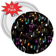 Fabric Cloth Textile Clothing 3  Buttons (10 Pack) 