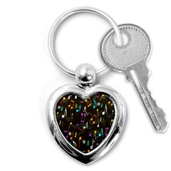 Fabric Cloth Textile Clothing Key Chains (heart)  by Nexatart