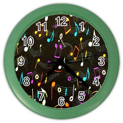 Fabric Cloth Textile Clothing Color Wall Clocks by Nexatart