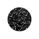 Fabric Cloth Textile Clothing Magnet 3  (Round) Front