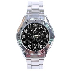 Fabric Cloth Textile Clothing Stainless Steel Analogue Watch