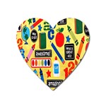 Fabric Cloth Textile Clothing Heart Magnet Front