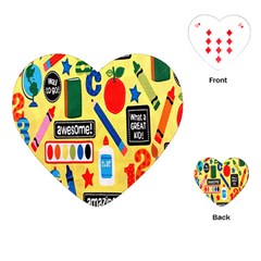 Fabric Cloth Textile Clothing Playing Cards (heart)  by Nexatart