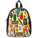 Fabric Cloth Textile Clothing School Bags (Small)  Front