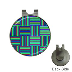 Fabric Pattern Design Cloth Stripe Hat Clips With Golf Markers