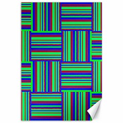 Fabric Pattern Design Cloth Stripe Canvas 12  X 18   by Nexatart