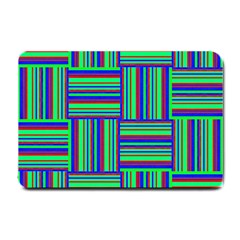 Fabric Pattern Design Cloth Stripe Small Doormat  by Nexatart