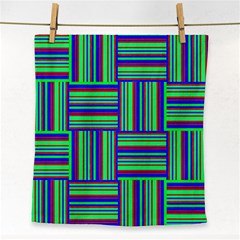 Fabric Pattern Design Cloth Stripe Face Towel by Nexatart