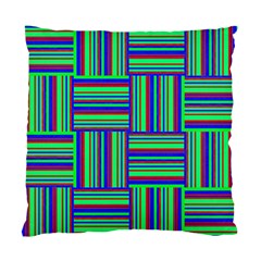 Fabric Pattern Design Cloth Stripe Standard Cushion Case (one Side) by Nexatart