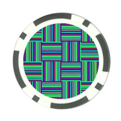 Fabric Pattern Design Cloth Stripe Poker Chip Card Guard (10 Pack) by Nexatart