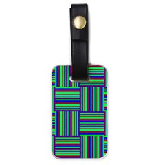 Fabric Pattern Design Cloth Stripe Luggage Tags (one Side)  by Nexatart