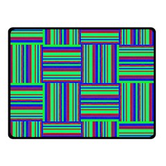 Fabric Pattern Design Cloth Stripe Double Sided Fleece Blanket (small) 