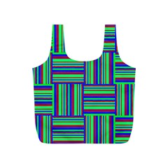 Fabric Pattern Design Cloth Stripe Full Print Recycle Bags (s) 