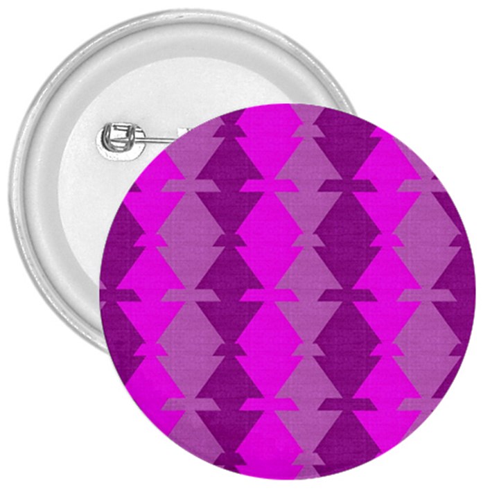 Fabric Textile Design Purple Pink 3  Buttons