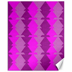 Fabric Textile Design Purple Pink Canvas 11  X 14  