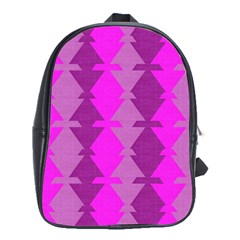 Fabric Textile Design Purple Pink School Bags (xl) 