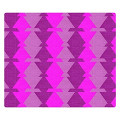 Fabric Textile Design Purple Pink Double Sided Flano Blanket (small)  by Nexatart