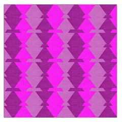 Fabric Textile Design Purple Pink Large Satin Scarf (square) by Nexatart