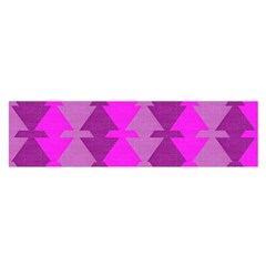 Fabric Textile Design Purple Pink Satin Scarf (oblong) by Nexatart